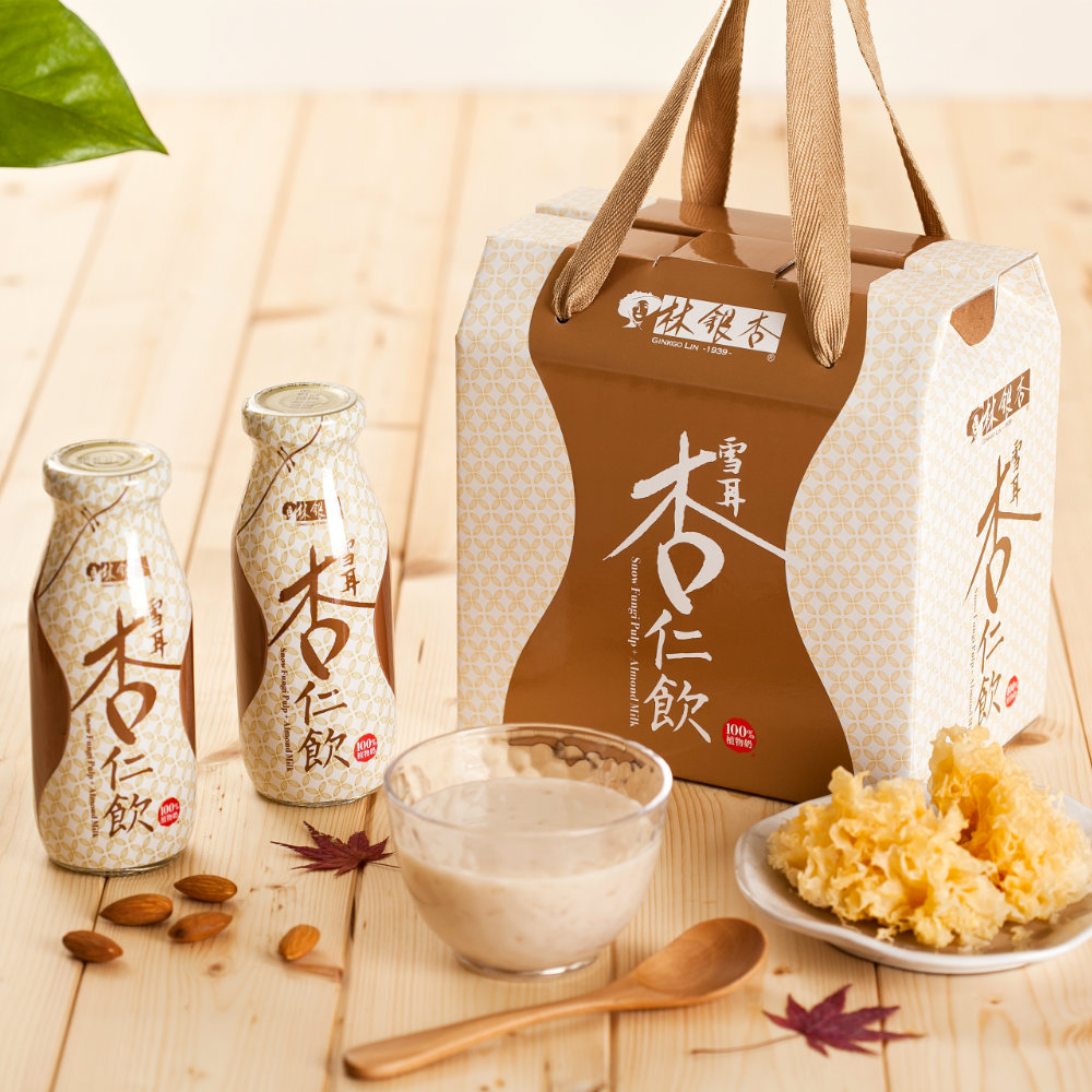 雪耳杏仁飲禮盒(195ml/瓶 x 6入) Tremella with Almond Drink