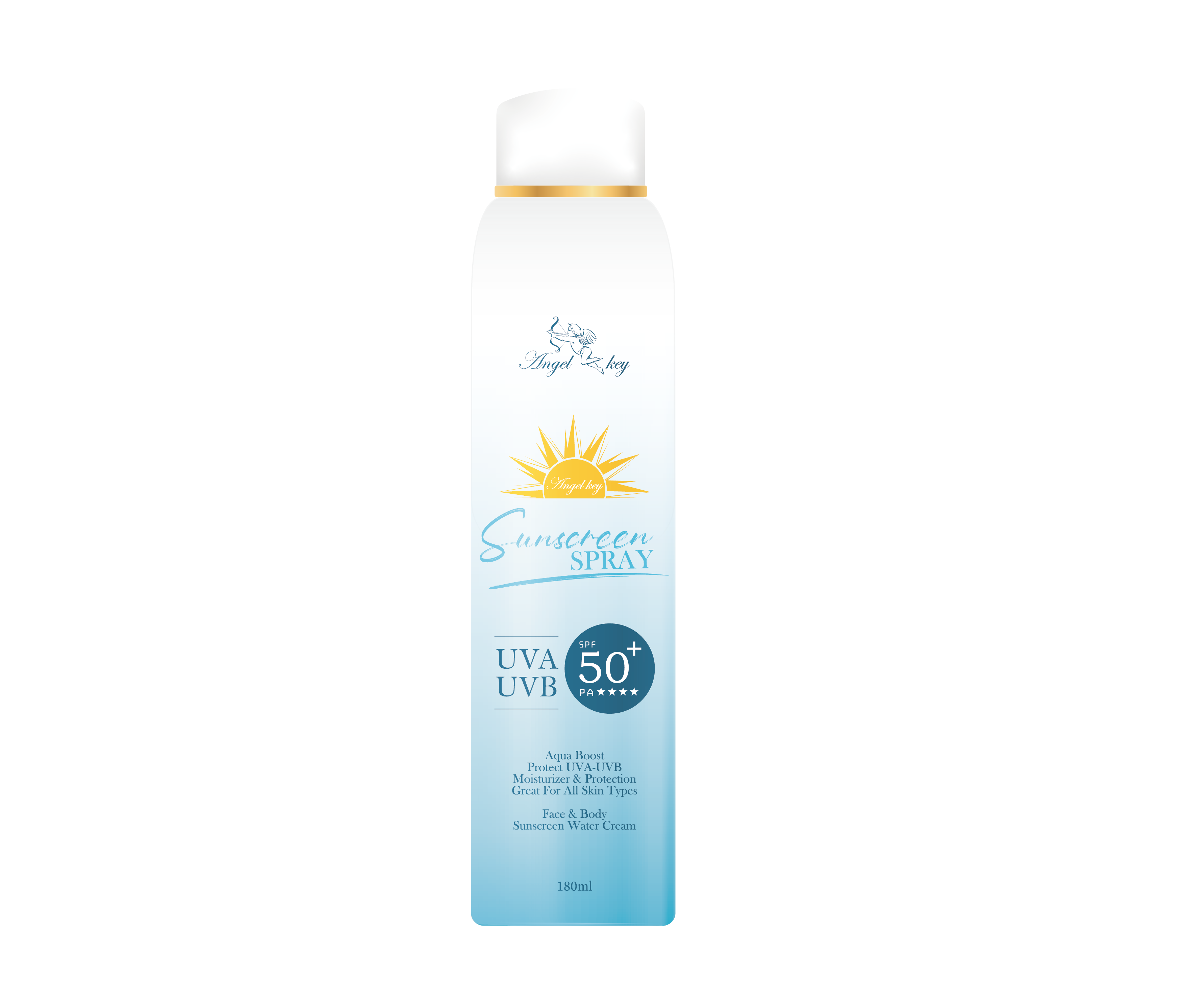 【Angel key】輕透水感防曬噴霧 SPF50+★★★★ 180ml