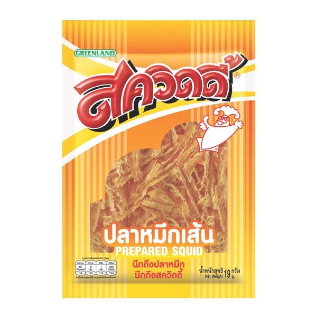 泰國GREENLAND Squiddy原味魷魚絲19g