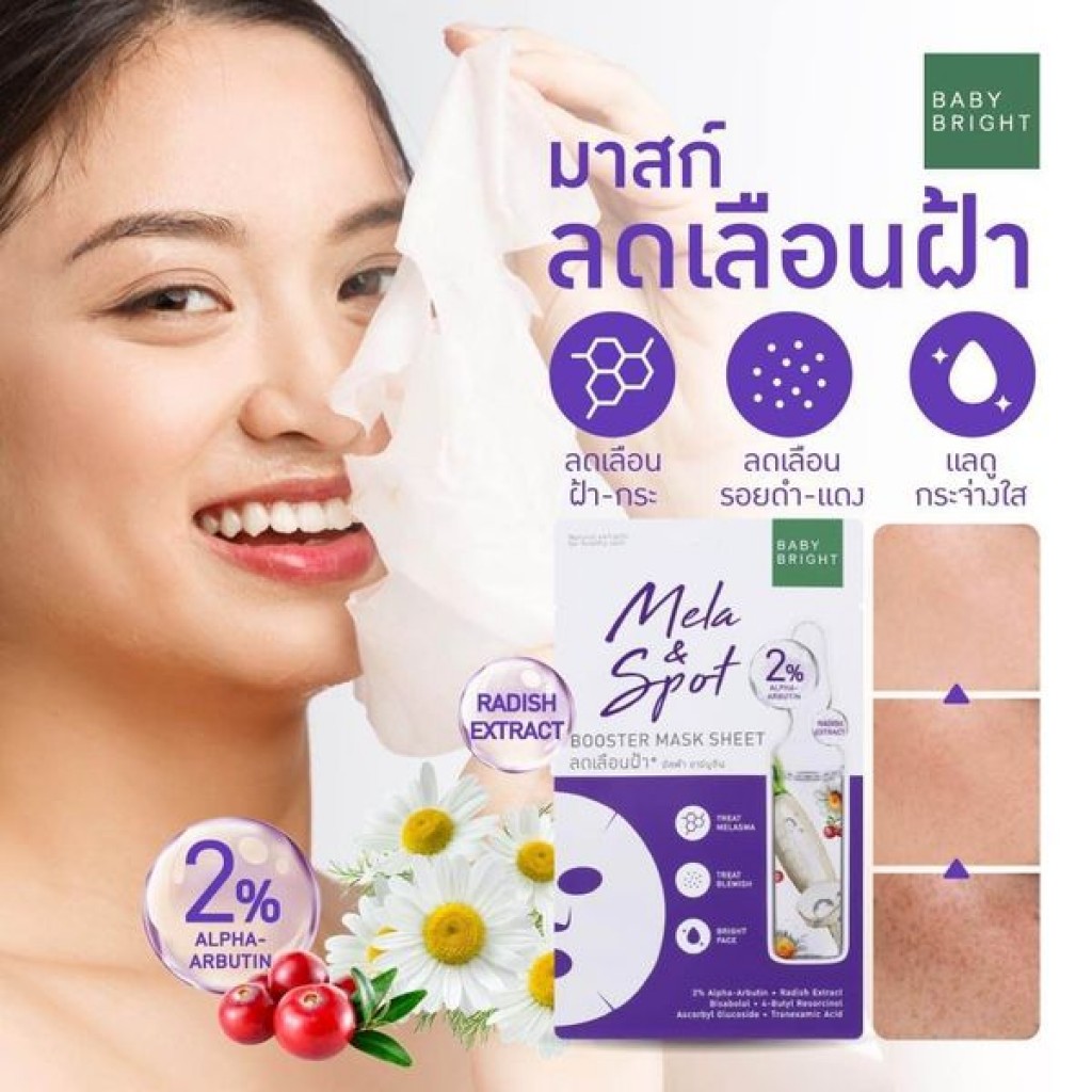 泰國BABY BRIGHT臉部淨化面膜20g/片