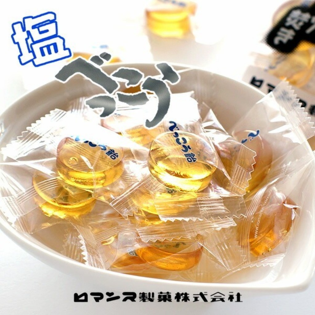 羅曼司製菓傳統直火熬煮黃金琥珀鹽糖98g/包