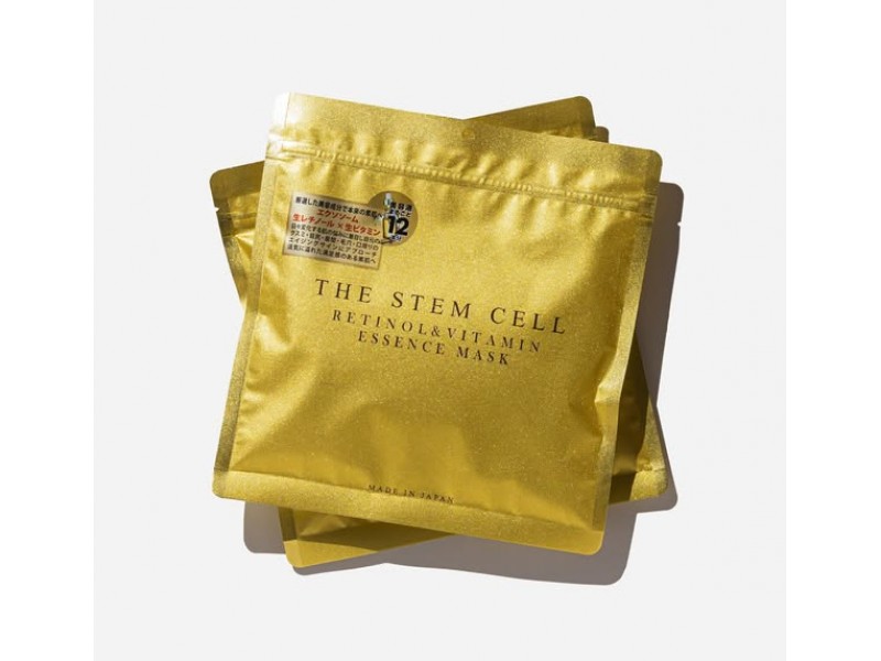 日本THE STEM CELL幹細胞視黃醇維他命精華面膜30枚入（金色）,U51410001,日本THESTEMCELL幹細胞視黃醇維他命精華面膜30枚入（金色）,視黃醇成分添加✨,所有商品,美容保養