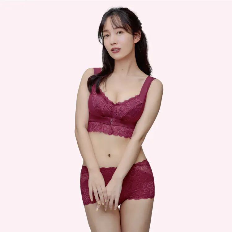 【Angellir】舒柔蕾居家美胸內衣 ಇ 古典玫瑰色 ୨୧⑅︎*