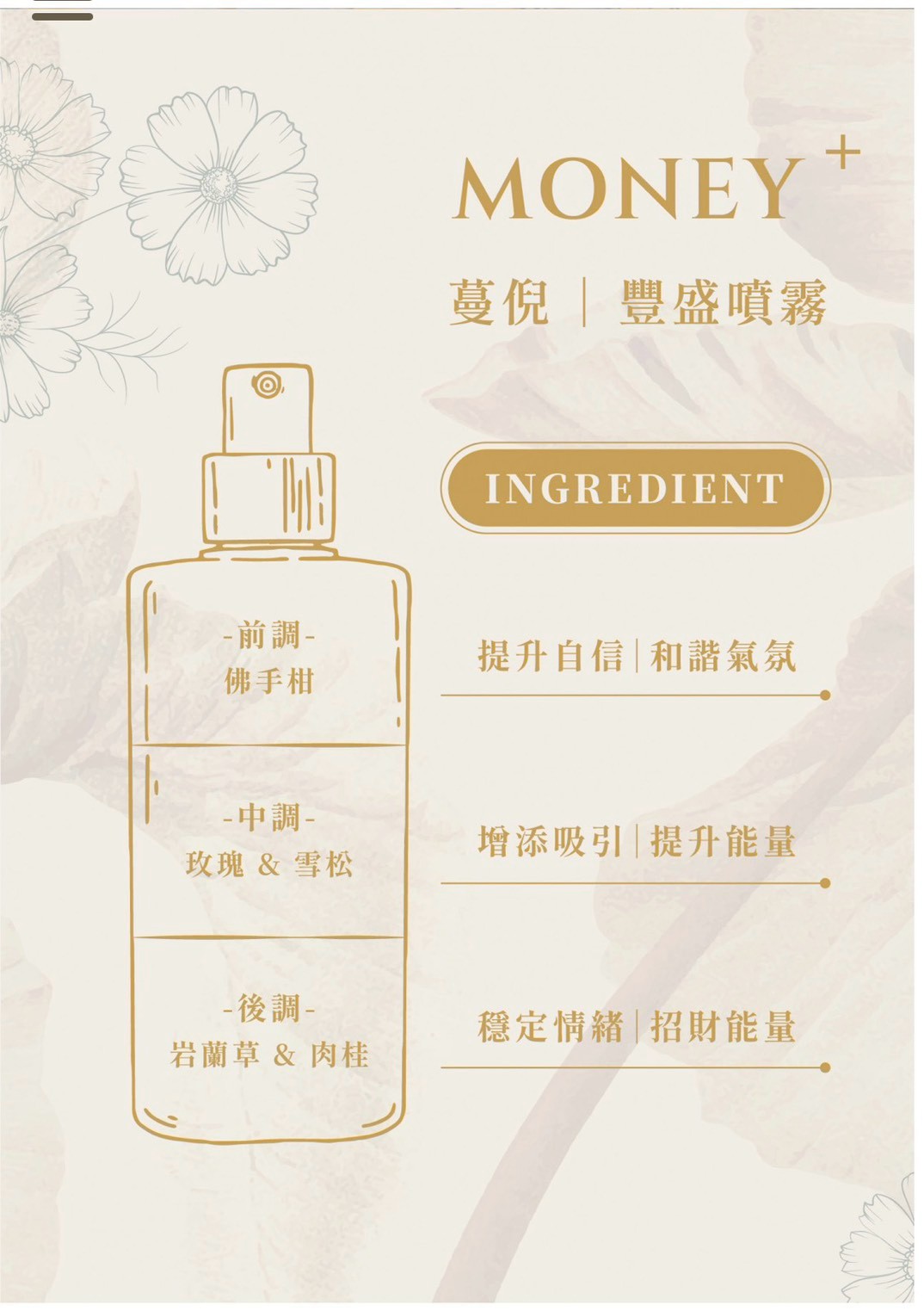 淨化噴霧系列 - MONEY+ 蔓倪｜豐盛噴霧,淨化噴霧系列-空間財運淨化,U61240002,淨化噴霧系列-MONEY+蔓倪｜豐盛噴霧,淨化噴霧系列-空間財運淨化,吸引好運