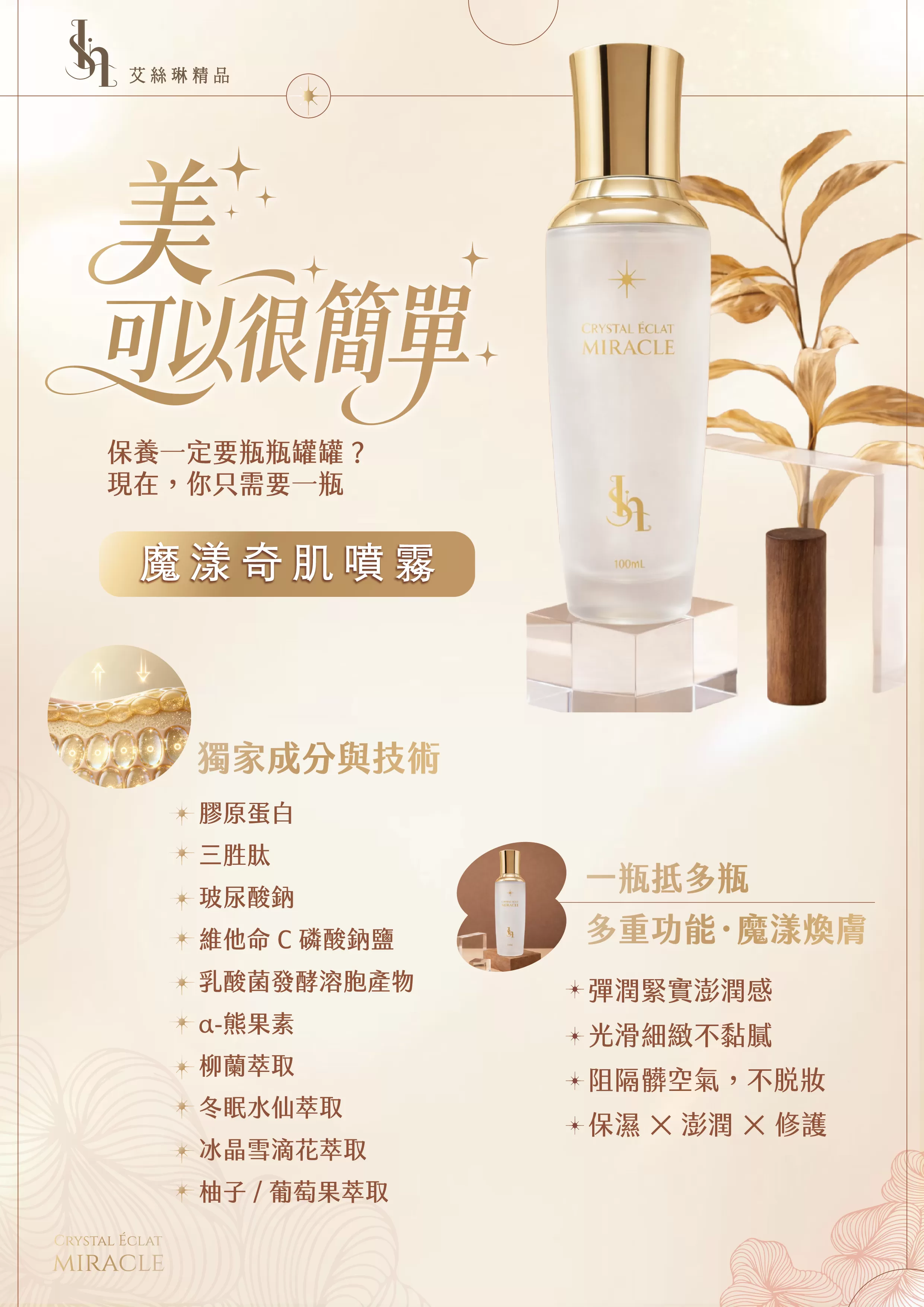 魔漾奇肌噴霧(單入),透亮、緊緻、拉提,U60620001,魔漾奇肌噴霧(單入),保濕、澎潤、修護,彈潤緊實