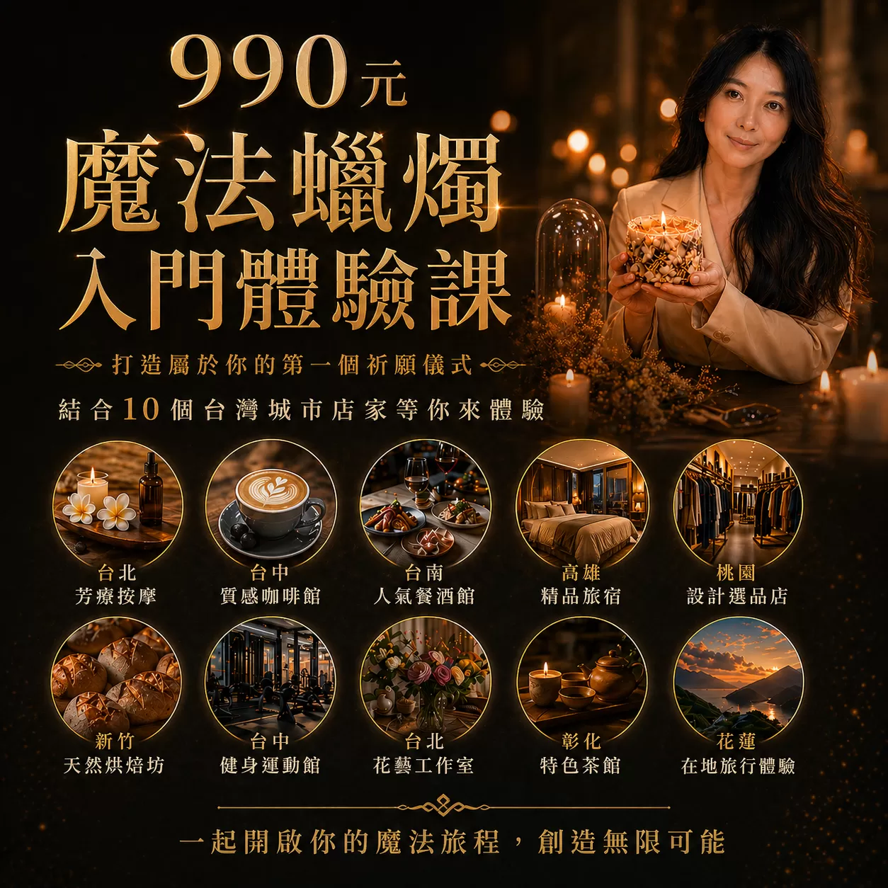 魔法祈願蠟燭｜點亮療癒陪伴