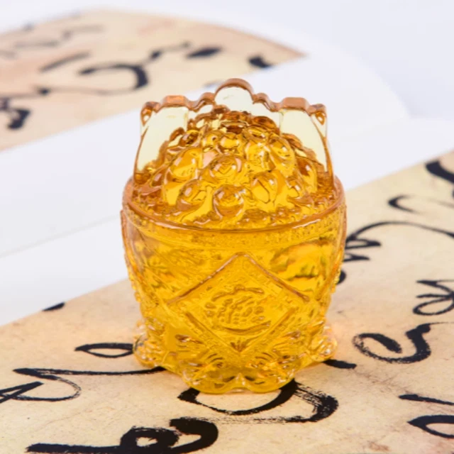 琉璃一桶金擺件｜招財進寶金滿缽  風水財富聚寶盆