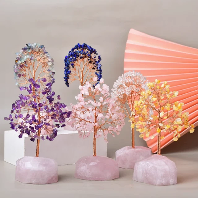 天然水晶許願樹｜能量開運擺件 ✨ 夢想成真