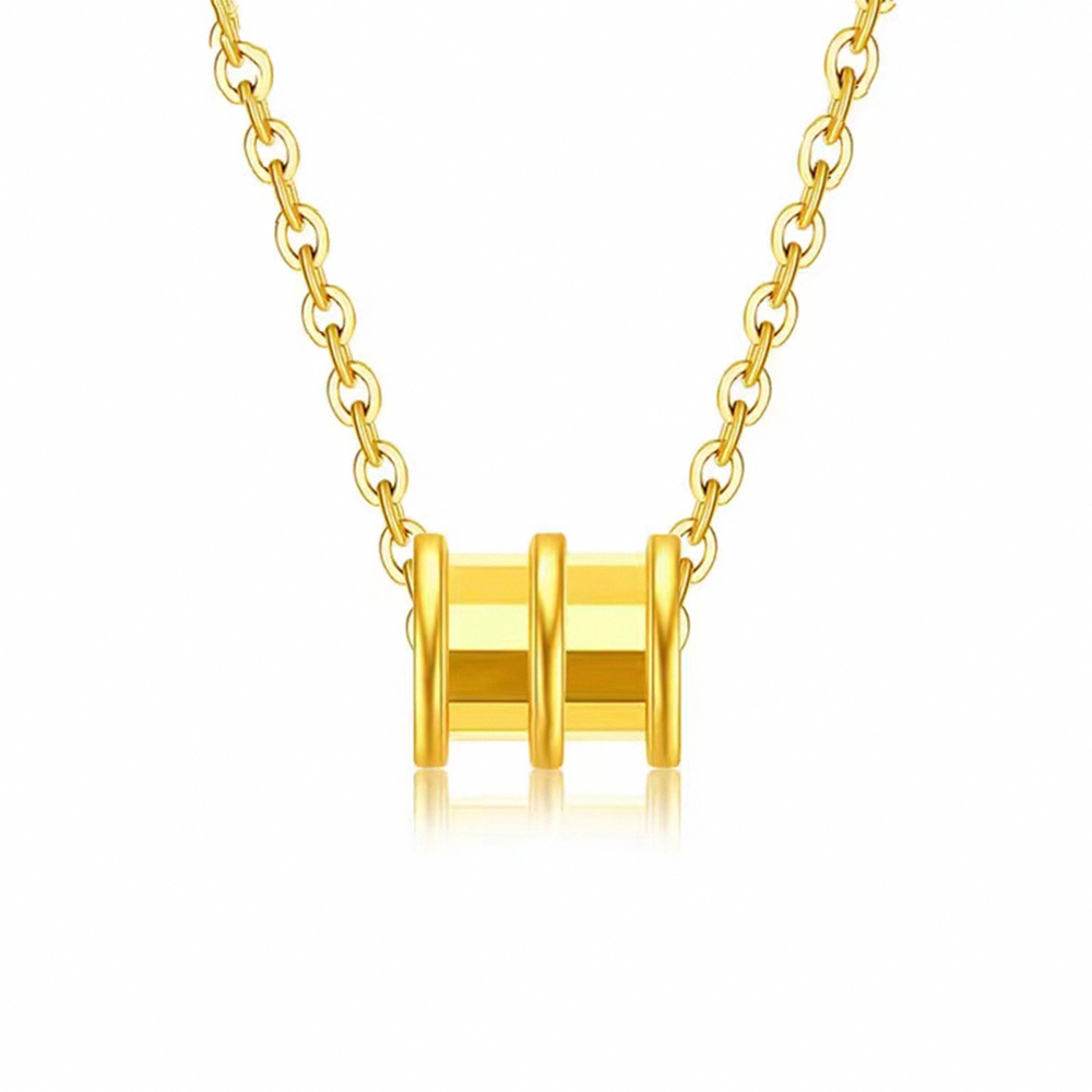 【赫本珠寶】996黃金熱銷款轉運小蠻腰項鍊-0.02錢