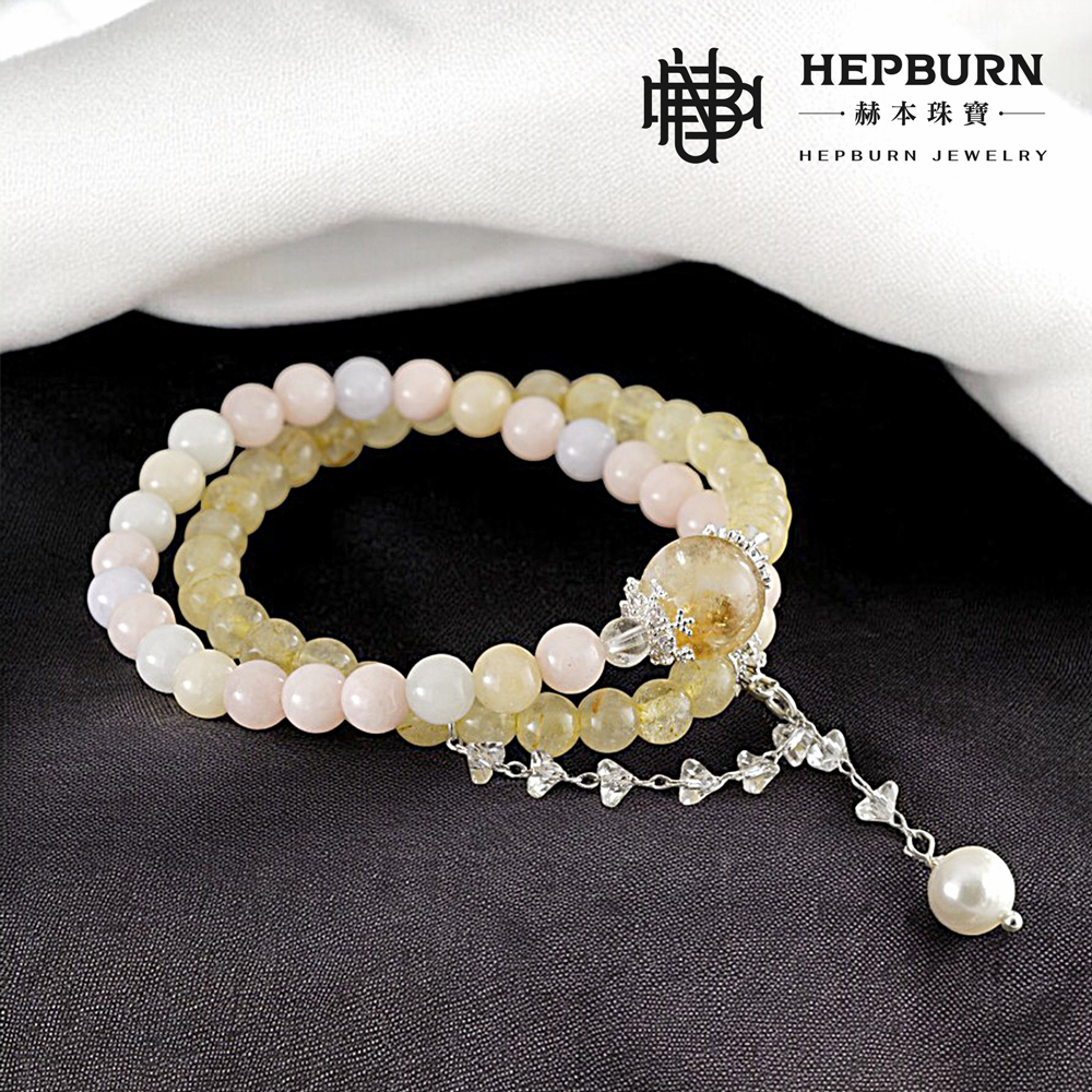 【赫本珠寶】設計款-摩根石金髮晶雙圈手鍊