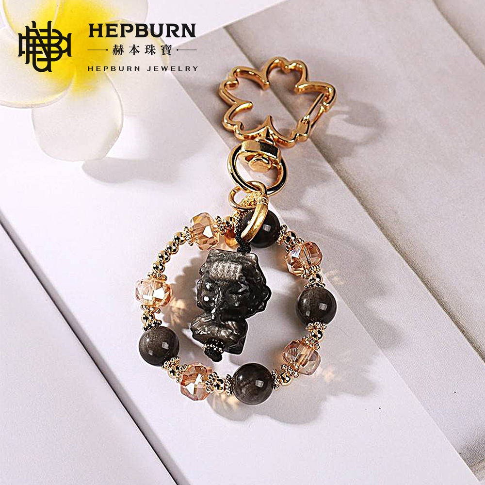 【赫本珠寶】保佑款-銀曜石媽祖吊飾2件組