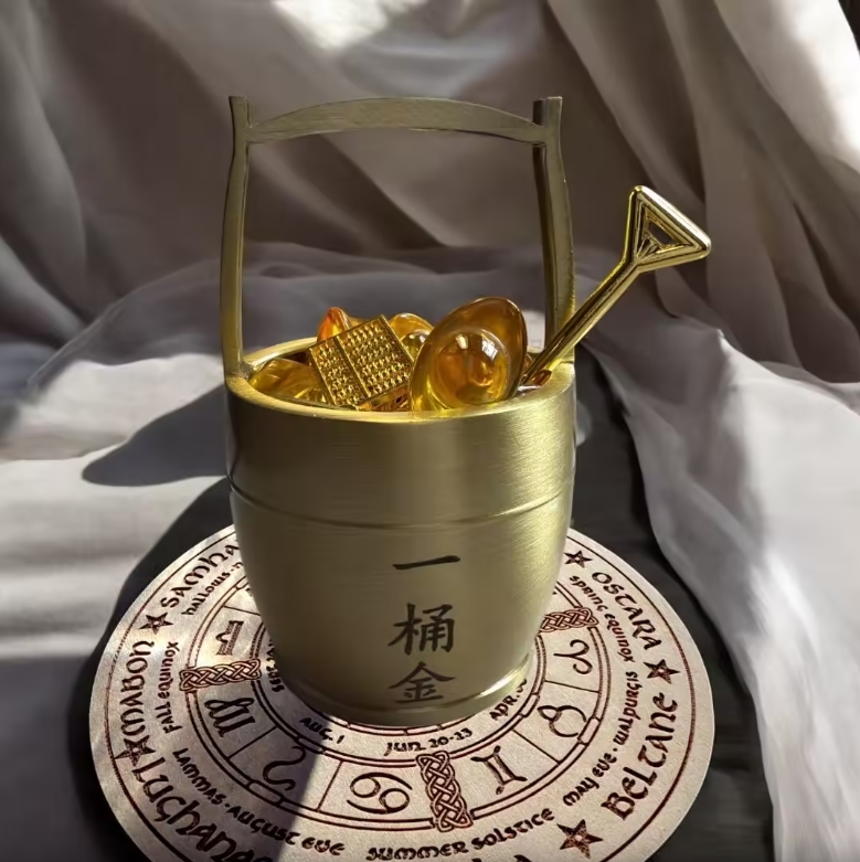 【赫本珠寶】金元寶-一桶金聚財組/招財/開店/財運/發財/開運