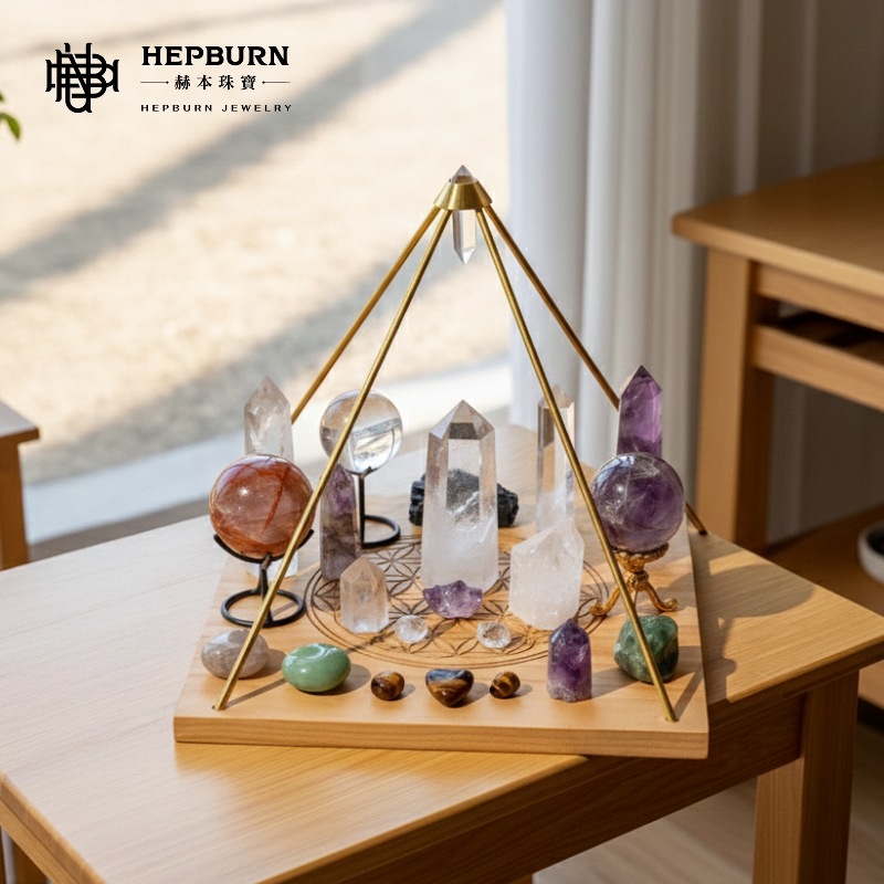 【赫本珠寶】沃格爾水晶金字塔擺件