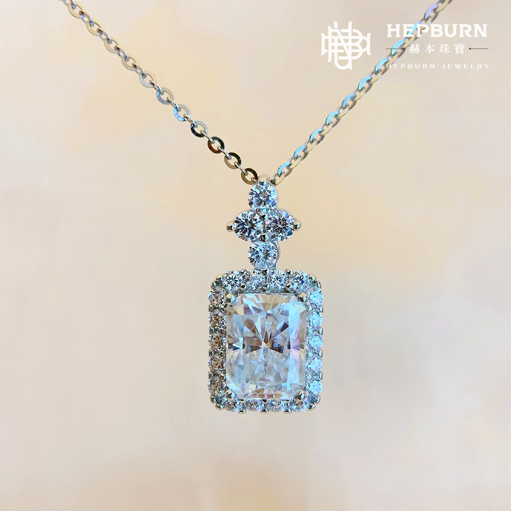 【赫本珠寶】S925典雅香水瓶莫桑鑽項鍊（1克拉）,JAAA01010,【赫本珠寶】S925典雅香水瓶莫桑鑽項鍊（1克拉）,S925純銀8H8A,莫桑鑽項鍊閃耀高貴,氣質動人提升品味