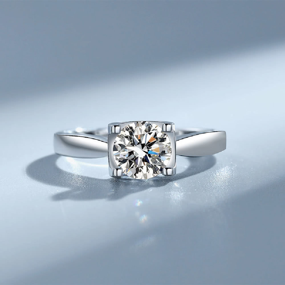 【赫本珠寶】莫桑石 莫桑鑽《情真意摯鑽戒》（50分 璀璨婚戒 純銀對戒 求婚 訂婚）,D031,【赫本珠寶】莫桑石莫桑鑽《情真意摯鑽戒》（50分璀璨婚戒純銀對戒求婚訂婚）,一鑽傾心真愛永恆50分,925純銀,求婚戒指