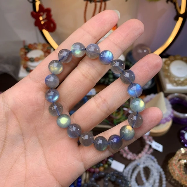 【赫本珠寶】冰透彩光天然拉長石手鏈(8mm),153,【赫本珠寶】冰透彩光天然拉長石手鏈(8mm),天然拉長石,所有商品,赫本珠寶