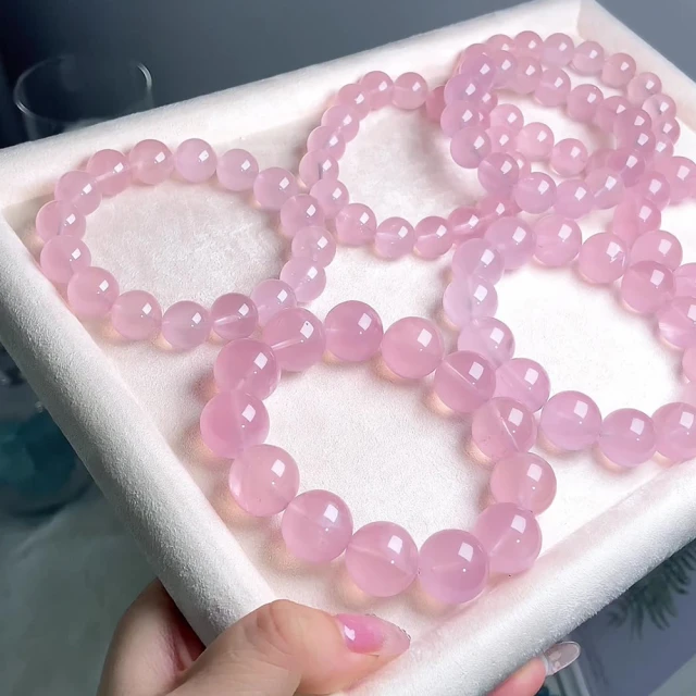 【赫本珠寶】馬達加斯加天然果凍粉水晶手鍊(10mm),158,【赫本珠寶】馬達加斯加天然果凍粉水晶手鍊(10mm),果凍馬粉水晶,所有商品,赫本珠寶