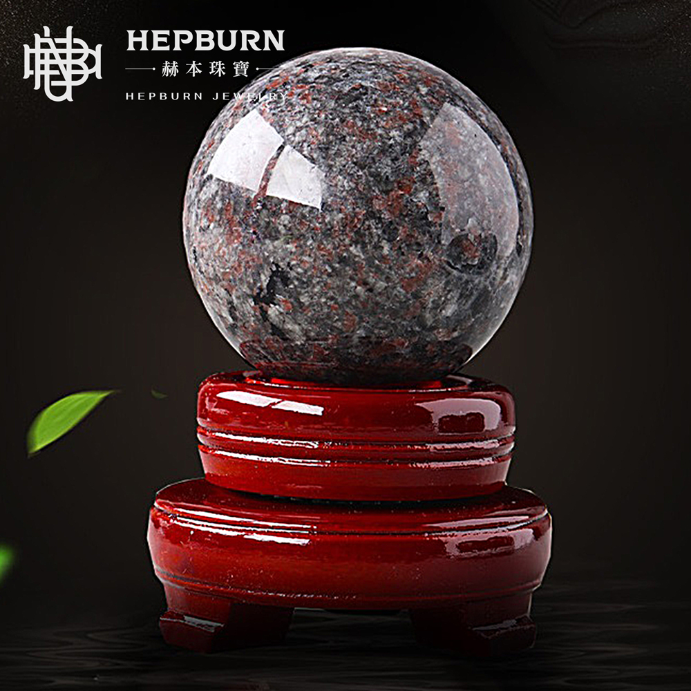 【赫本珠寶】烈焰火焰石水晶球(約58~62mm),收藏水晶,水晶擺件,能量寶石,紅色水晶,招財水晶
