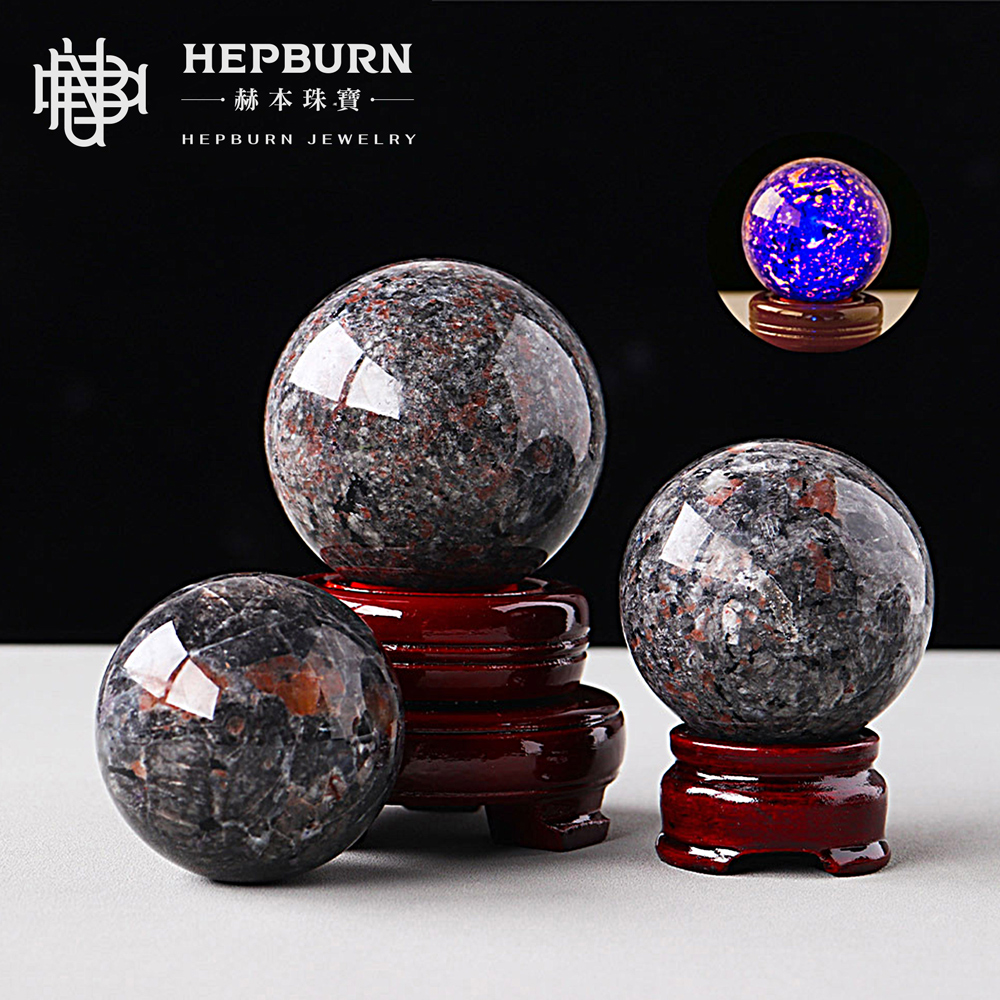 【赫本珠寶】烈焰火焰石水晶球(約58~62mm),收藏水晶,水晶擺件,能量寶石,紅色水晶,招財水晶