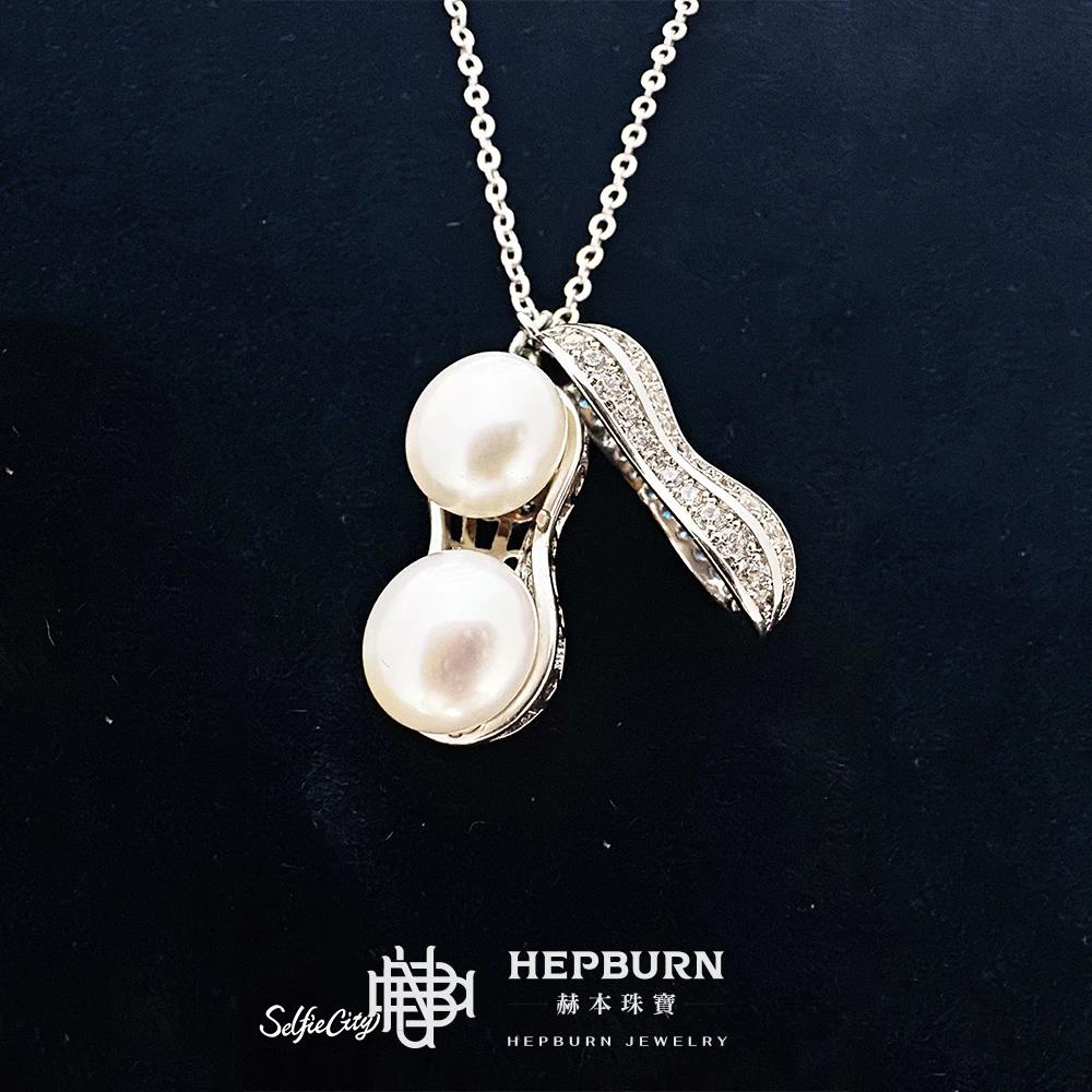 【赫本珠寶】好事花生天然珍珠項鍊7mm(S925銀),QueenDom,饅頭形珍珠,百搭優雅,祝福飾品,淡水珍珠