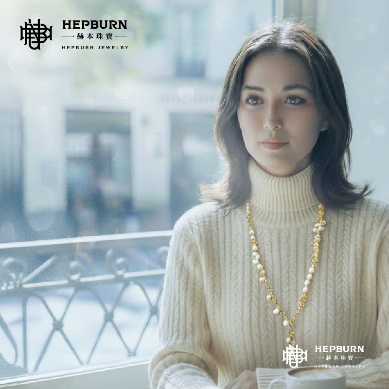 【赫本珠寶】設計款 - 淡水珍珠黃水晶三件套,：QueenDom,赫本珠寶,翡翠項鍊,珍珠毛衣鍊,淡水珍珠