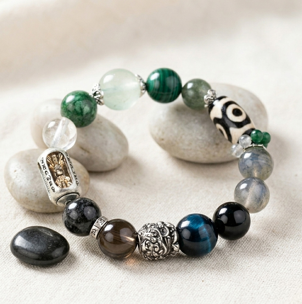 【赫本珠寶】五行啟運系列 · 無量木水五行手串 | 木生水｜路不斷｜慢而穩地放大 | 男女款,QueenDom,赫本珠寶,五行手串,木水五行,五行補運