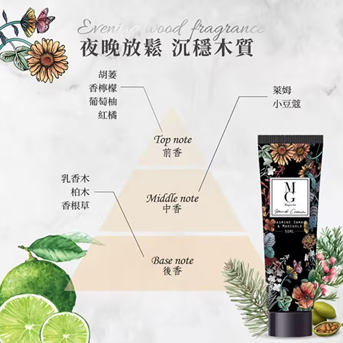 【MG瑪格諾莉雅】夜用WOODY希臘女神護手霜(50ml)