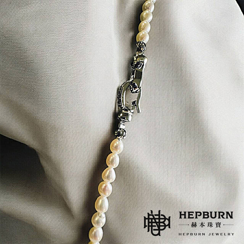 【赫本珠寶】紫五珠-無核珍珠項鍊毛衣鍊(長65cm),時尚搭配,優雅飾品,高貴珠寶,長鍊項鍊,五珠設計