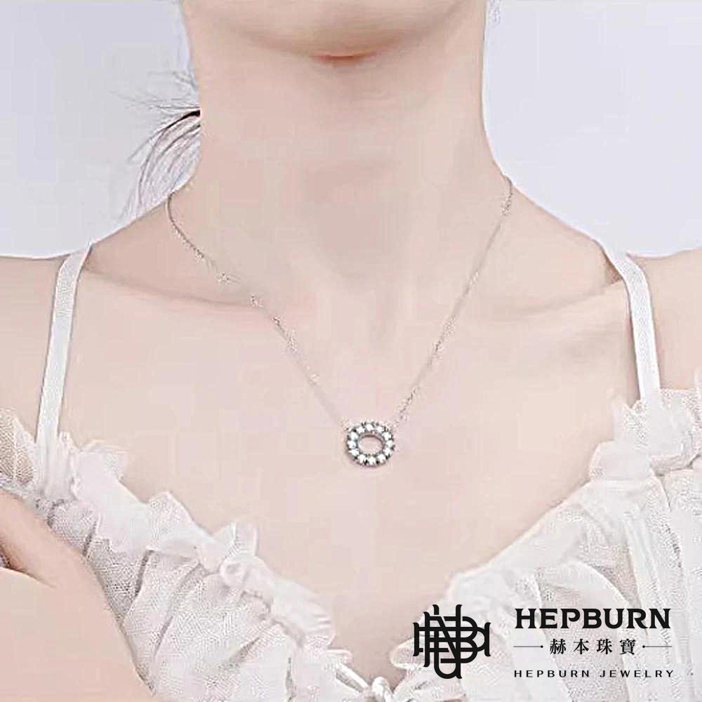 【赫本珠寶】圓鎖銀河之光莫桑S925銀吊墜(1.2克拉),QueenDom,圓鎖設計,時尚珠寶,S925純銀,1.2克拉吊墜