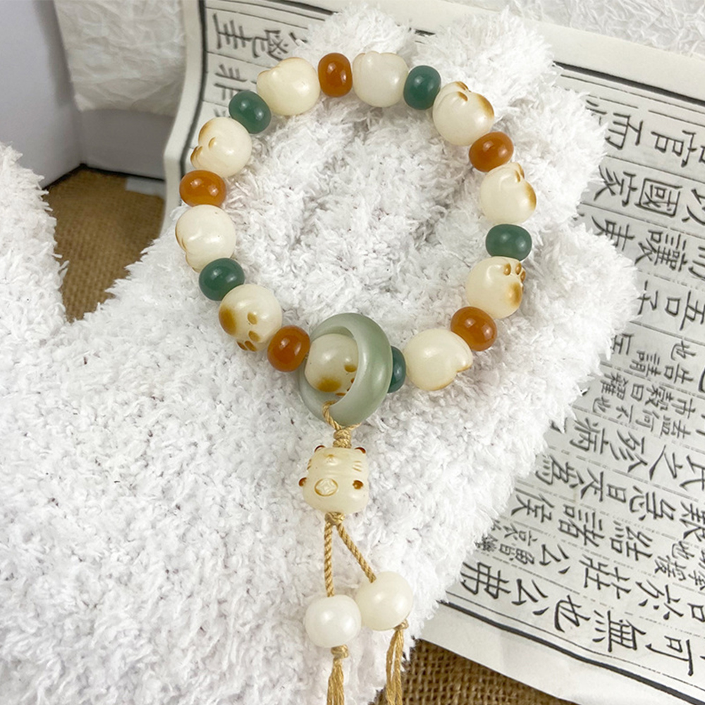 【赫本珠寶】糖果炭燒貓爪白菩提根手串,JFDZ14001,【赫本珠寶】糖果炭燒貓爪白菩提根手串,菩提硃砂,所有商品,赫本珠寶