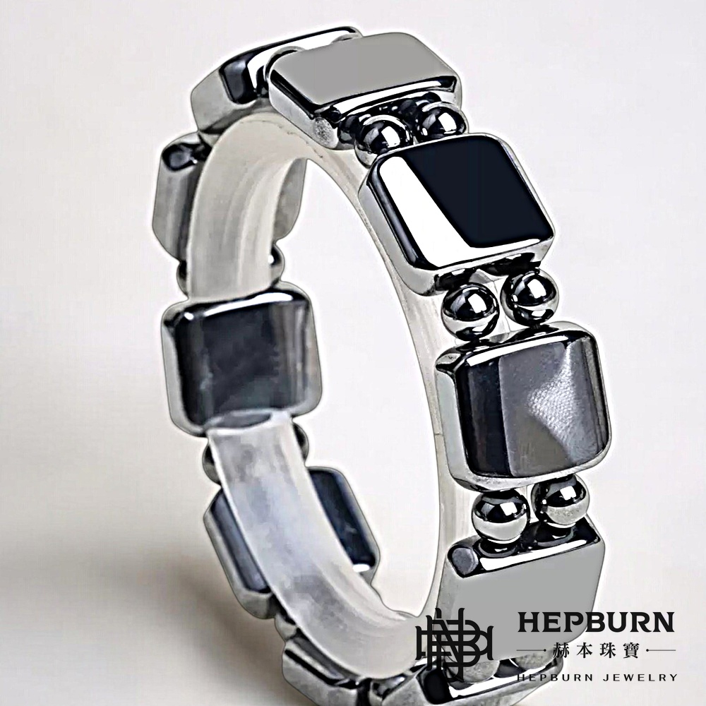 【赫本珠寶】量子x太赫茲雙珠方塊手排｜能量共振｜釋放量子能量與太赫茲波,健康飾品,科技美學,能量守護,循環舒緩,太赫茲波
