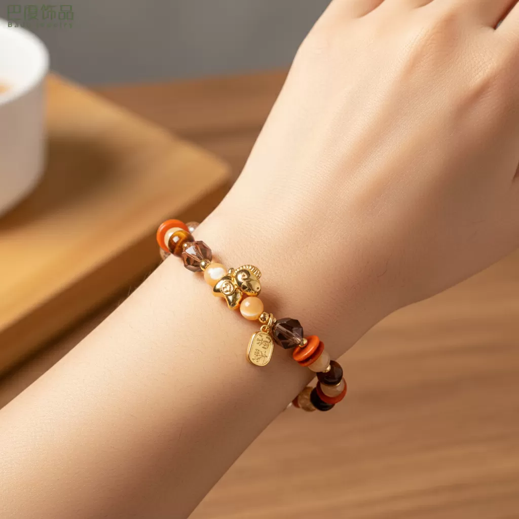 【赫本珠寶】設計款 - 馬上有錢 · 虎眼石馬蹄貝手鍊,能量守護,質感開運,事業成功,天然石珠寶,招財設計