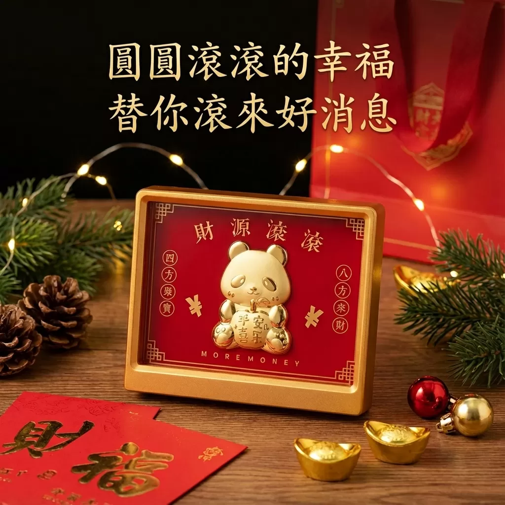 【赫本珠寶】黃金財神擺件 - 財源滾滾 · 熊貓守財款（含金量20mg）,財源滾滾·熊貓守財款,20260215-133,【赫本珠寶】黃金財神擺件-財源滾滾·熊貓守財款（含金量20mg）,財源滾滾·熊貓守財款,如魚得水