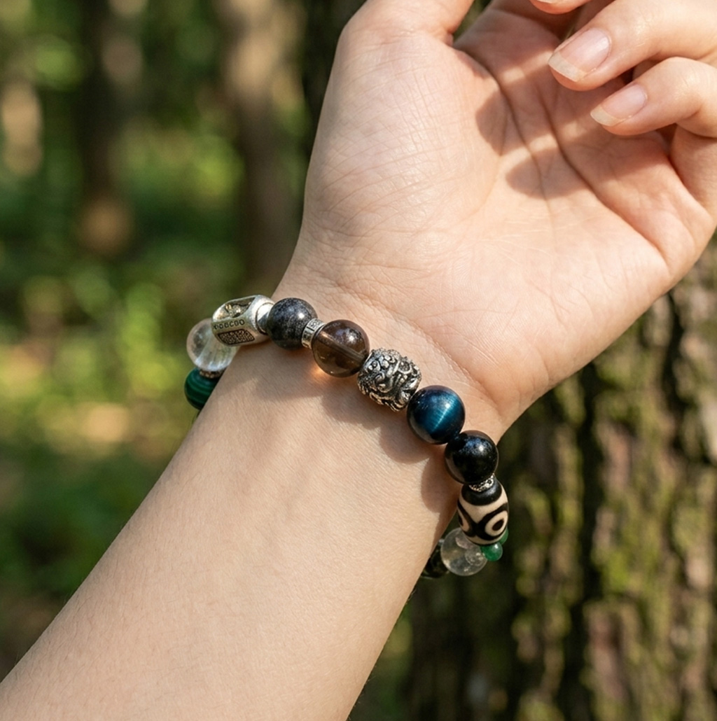 【赫本珠寶】五行啟運系列 · 無量木水五行手串 | 木生水｜路不斷｜慢而穩地放大 | 男女款,QueenDom,赫本珠寶,五行手串,木水五行,五行補運