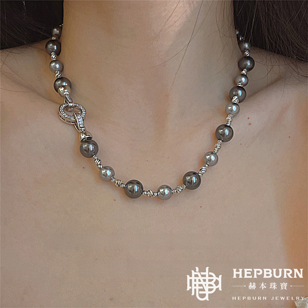 【赫本珠寶】大溪地混彩獨特珍珠施家珍珠項鍊手鍊套組,奢雅時尚,高貴典藏,珠寶套組,項鍊手鍊套組,珍珠手鍊