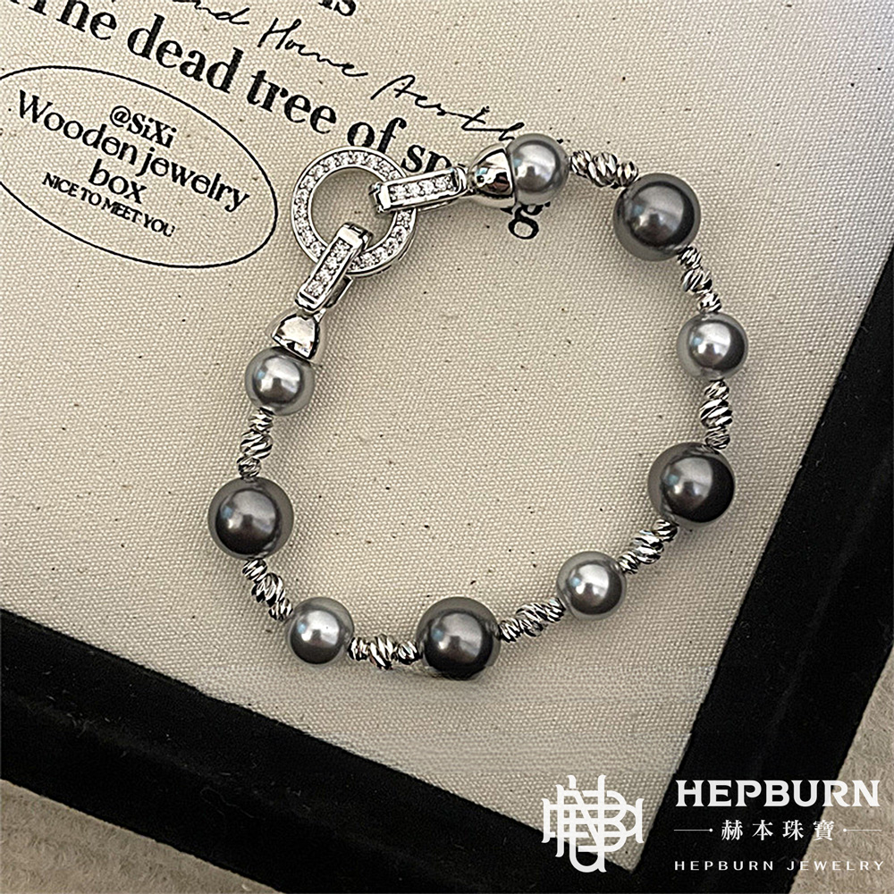 【赫本珠寶】大溪地混彩獨特珍珠施家珍珠項鍊手鍊套組,奢雅時尚,高貴典藏,珠寶套組,項鍊手鍊套組,珍珠手鍊