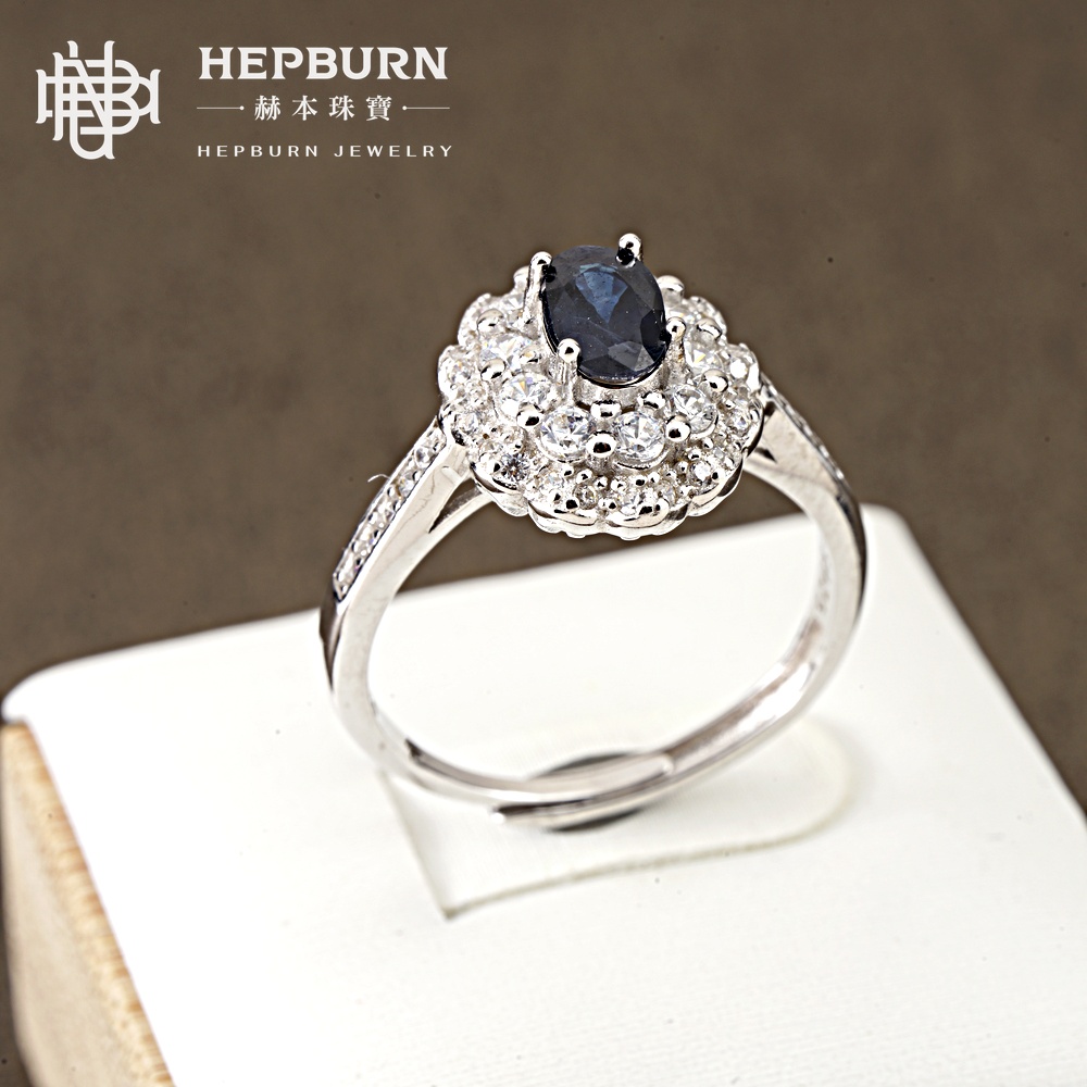 【赫本珠寶】設計款- 智境之核藍寶石活口戒指,能量戒指,珠寶首飾,洞察力,高貴氣質,靈活舒適