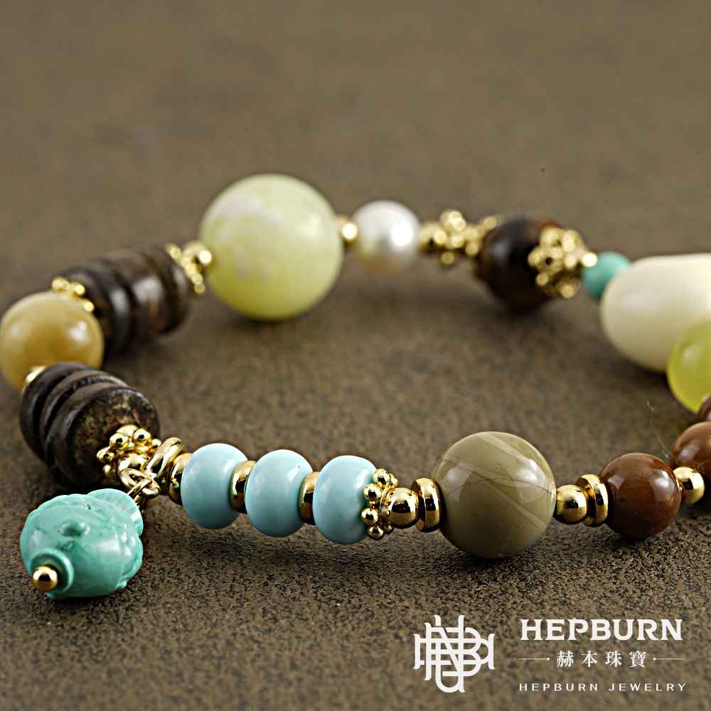 【赫本珠寶】青提庫克愛心小青魚沉香手鍊,個性手鏈,能量手鍊,療癒飾品,招財聚氣,理氣養生