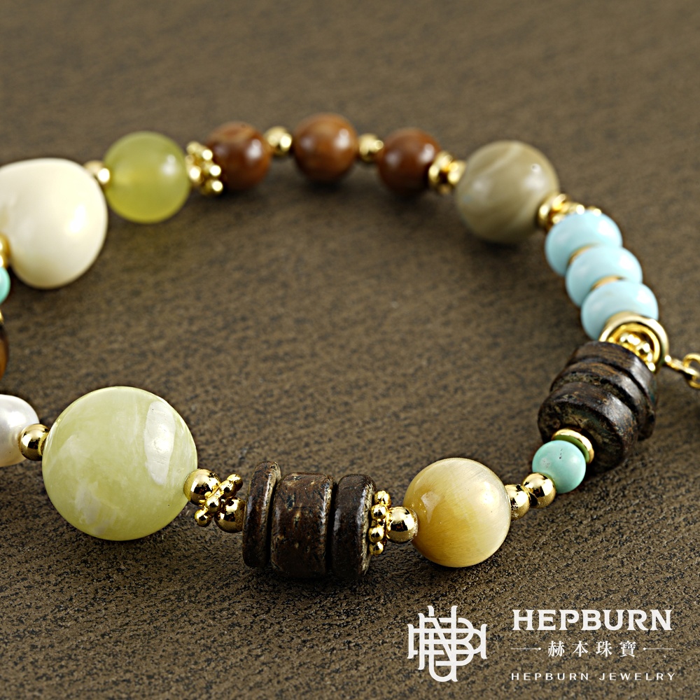 【赫本珠寶】青提庫克愛心小青魚沉香手鍊,個性手鏈,能量手鍊,療癒飾品,招財聚氣,理氣養生