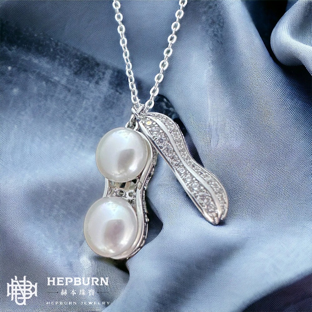 【赫本珠寶】好事花生天然珍珠項鍊7mm(S925銀),QueenDom,饅頭形珍珠,百搭優雅,祝福飾品,淡水珍珠