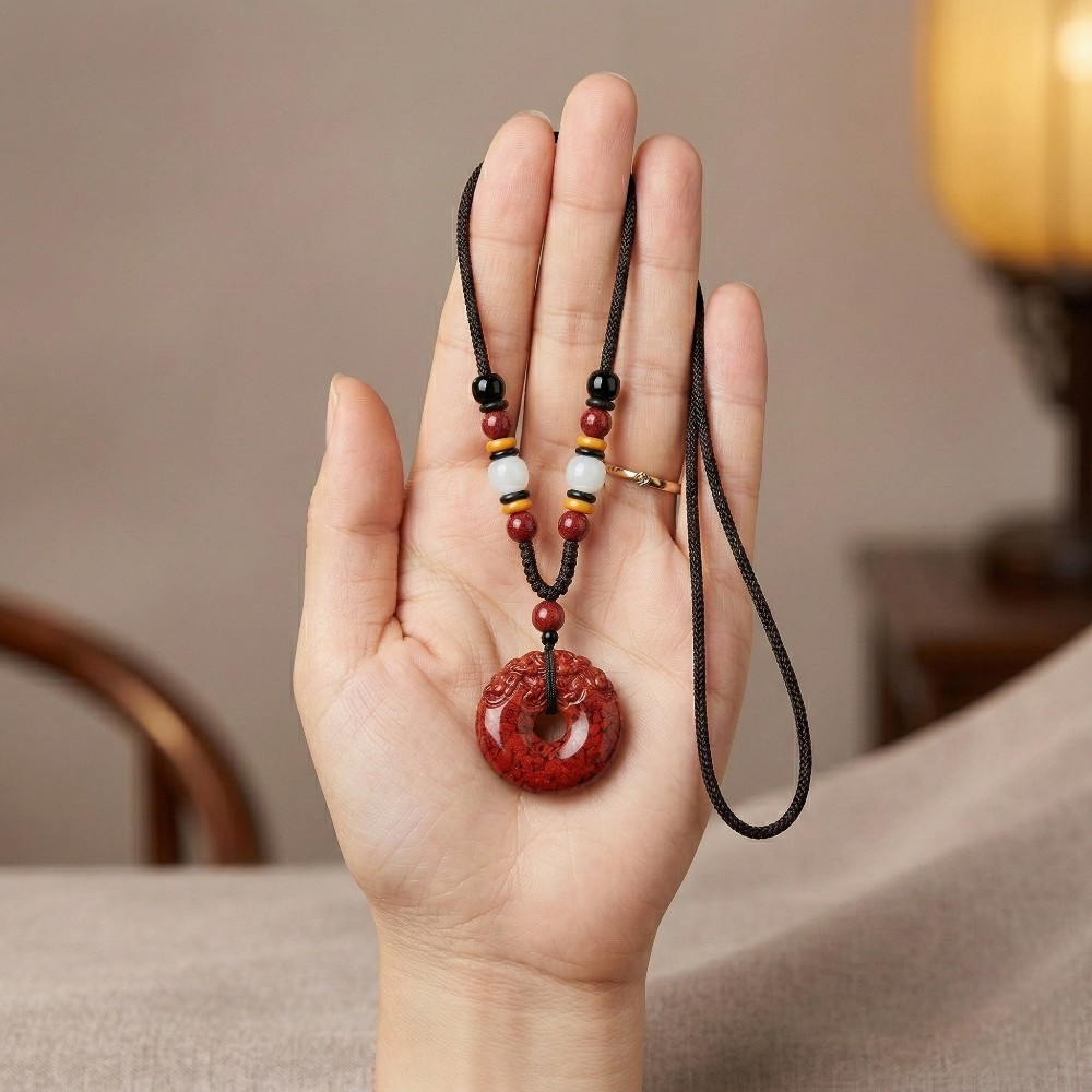 【赫本珠寶】圓守晶曜 · 晶體貔貅平安扣項鍊 | 男女款,能量飾品,招財進寶,保平安,避邪化煞,男女對鍊