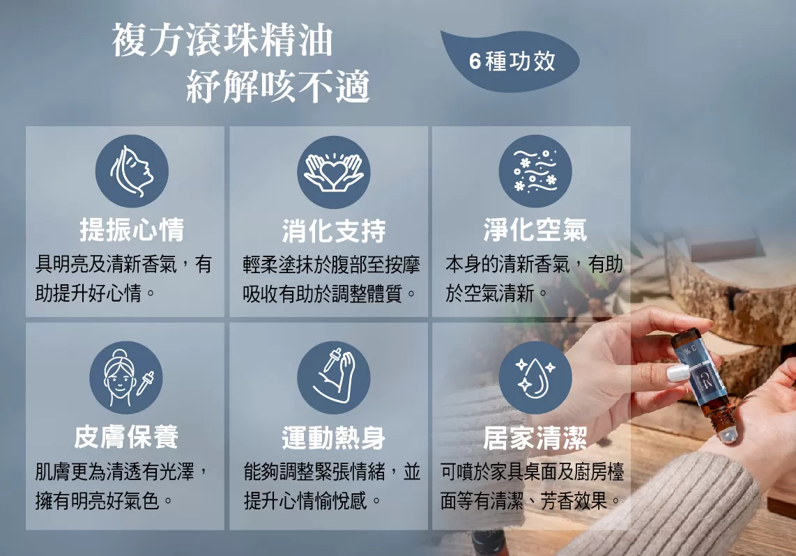 【MG】複方滾珠精油 - 紓解咳不適