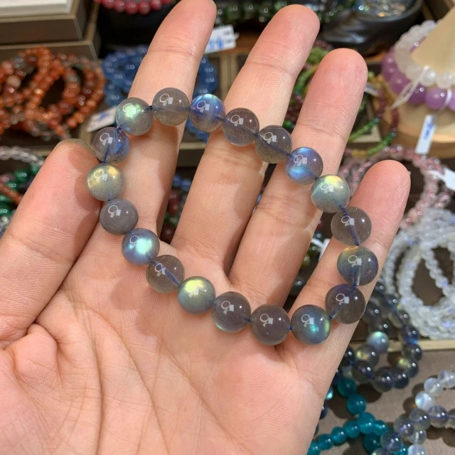 【赫本珠寶】冰透彩光天然拉長石手鏈(8mm),153,【赫本珠寶】冰透彩光天然拉長石手鏈(8mm),天然拉長石,所有商品,赫本珠寶