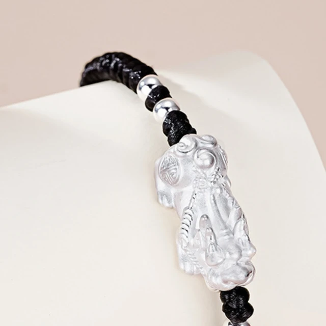 【赫本珠寶】999足銀招財貔貅編織手環,JGDK09001,【赫本珠寶】999足銀招財貔貅編織手環,招財貔貅,所有商品,赫本珠寶