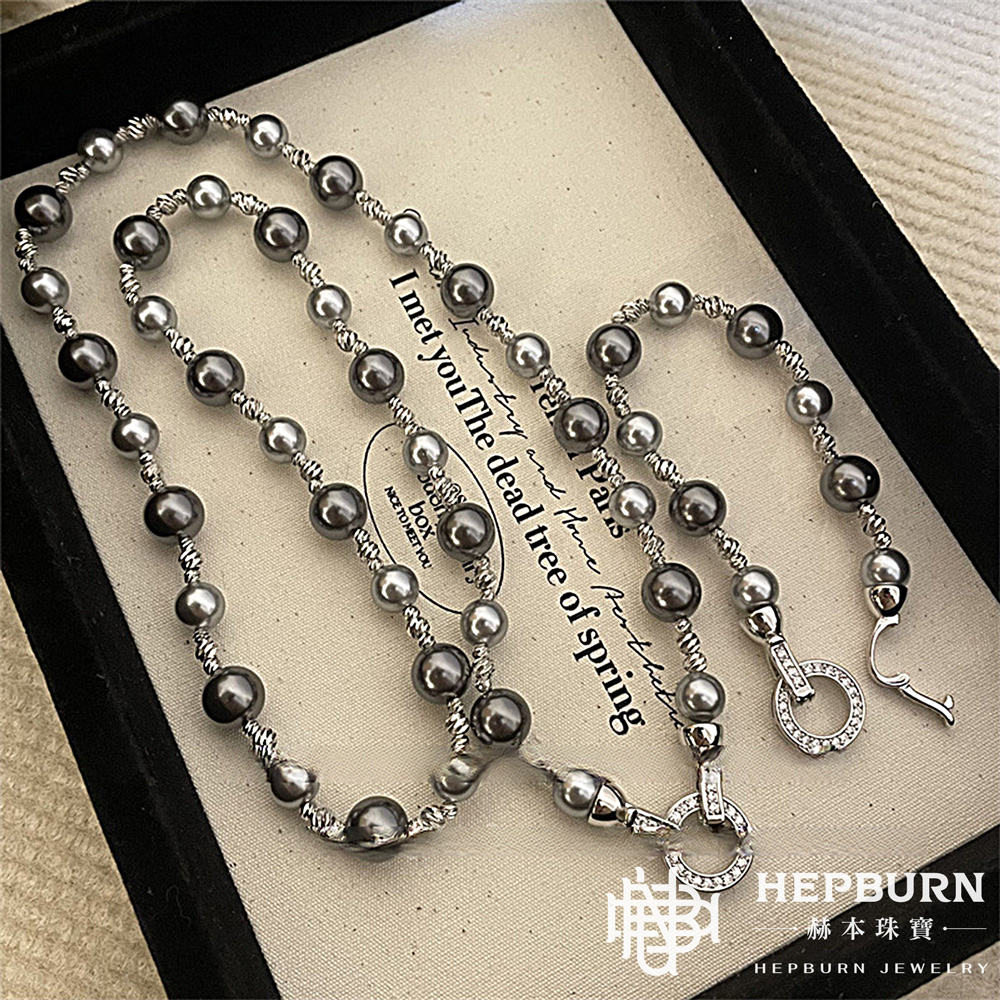 【赫本珠寶】大溪地混彩獨特珍珠施家珍珠項鍊手鍊套組,奢雅時尚,高貴典藏,珠寶套組,項鍊手鍊套組,珍珠手鍊
