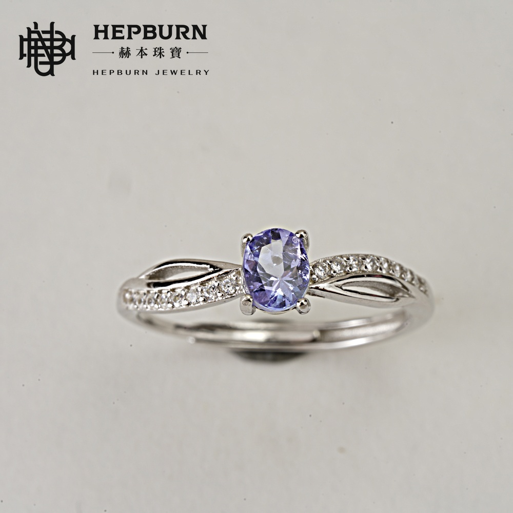 【赫本珠寶】設計款-星渡晶眼坦桑石活口戒指,舒適戒指,智慧寶石,藍紫寶石,直覺提升,靈性覺醒