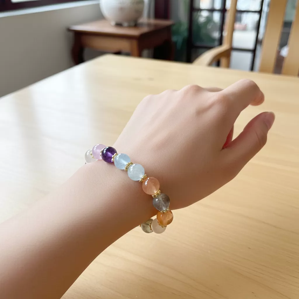 【赫本珠寶】設計款-萬事俱備多寶手鍊,質感飾品,招財避邪,水晶串珠,全方位運勢,天然石設計