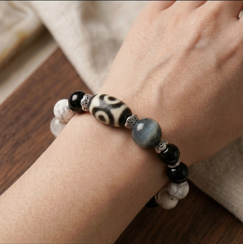 【赫本珠寶】五行啟運系列 · 無量水金五行手串 | 水走財｜金守序｜流而不散 | 男女款,QueenDom,赫本珠寶,五行手串,木水五行,五行補運