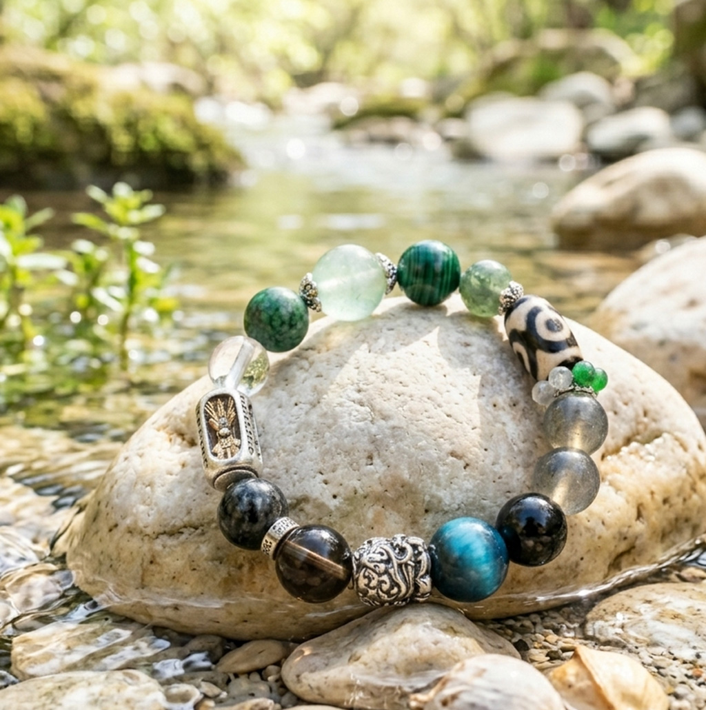 【赫本珠寶】五行啟運系列 · 無量木水五行手串 | 木生水｜路不斷｜慢而穩地放大 | 男女款,QueenDom,赫本珠寶,五行手串,木水五行,五行補運