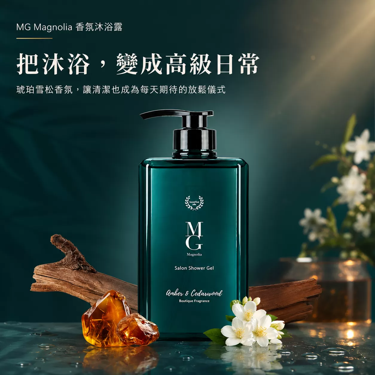 【MG瑪格諾莉雅】0.1% 外泌體繃帶沐浴露 500ml | 琥珀雪松木質調 | 透亮光澤 | 水潤清爽,DB06010701,【MG瑪格諾莉雅】0.1%外泌體繃帶沐浴露500ml|琥珀雪松木質調|透亮光澤|水潤清爽,主打牛奶外泌體技術，專為嬌弱乾燥肌設計。融合胺基酸與藍銅胜肽，沐浴同時深層修護、調理並延緩老化，讓洗後肌膚水潤絲滑，煥發貴婦級嫩白光澤。,0.1%外泌體,低敏天然